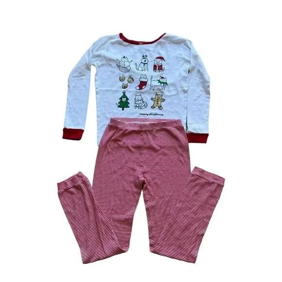 Carter’s Pajama Set Bundle Christmas White Red Pink Purple Long Sleeves Tops & P - Picture 5 of 6